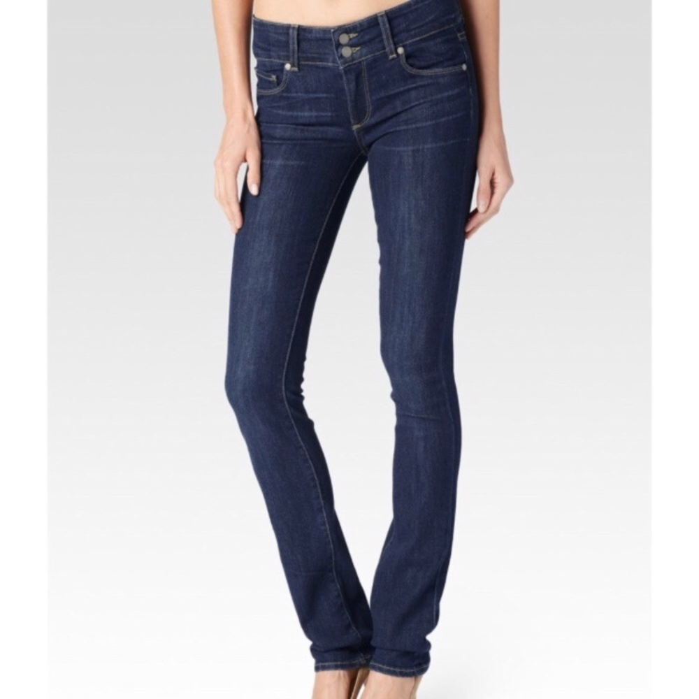 Paige Hidden hills high-rise straight  jeans
